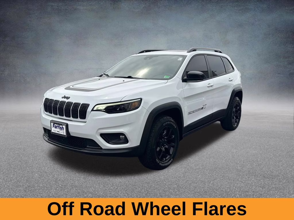 2022 Bright White Clearcoat Jeep Cherokee X 4X4 SUV