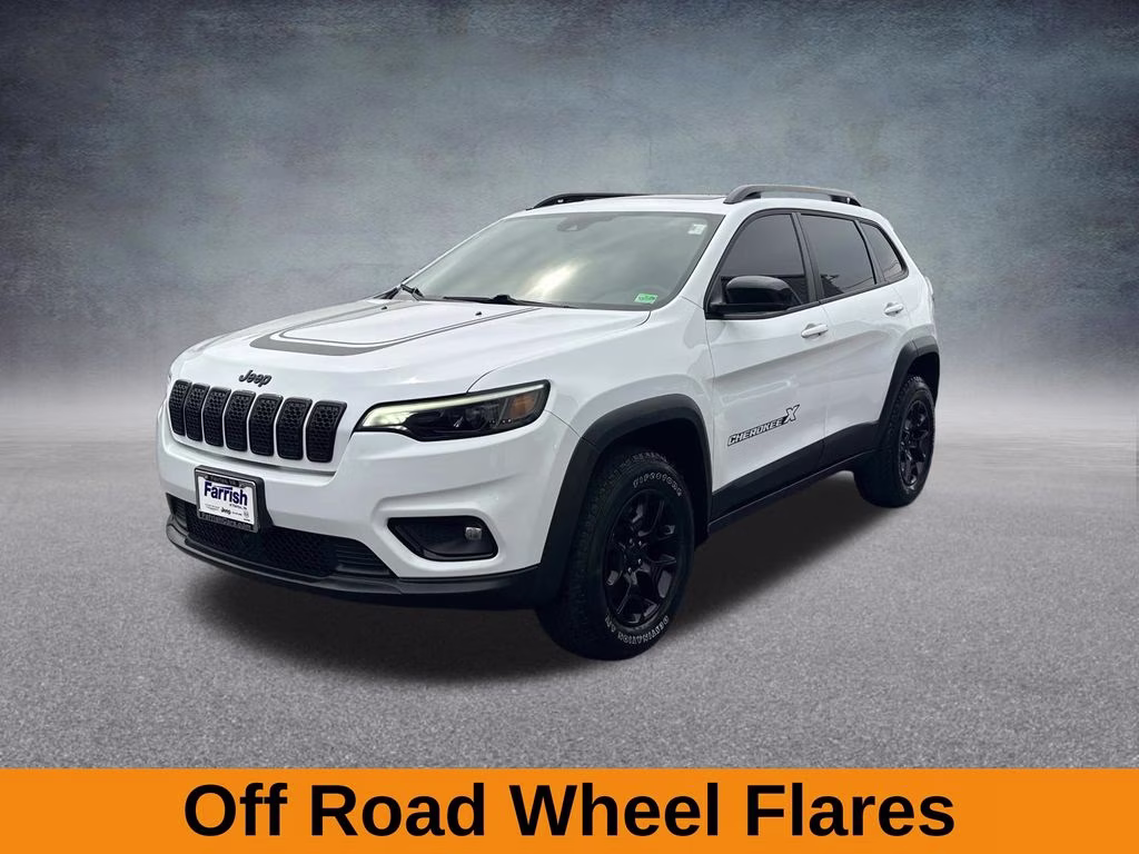 2022 Bright White Clearcoat Jeep Cherokee X 4X4 SUV
