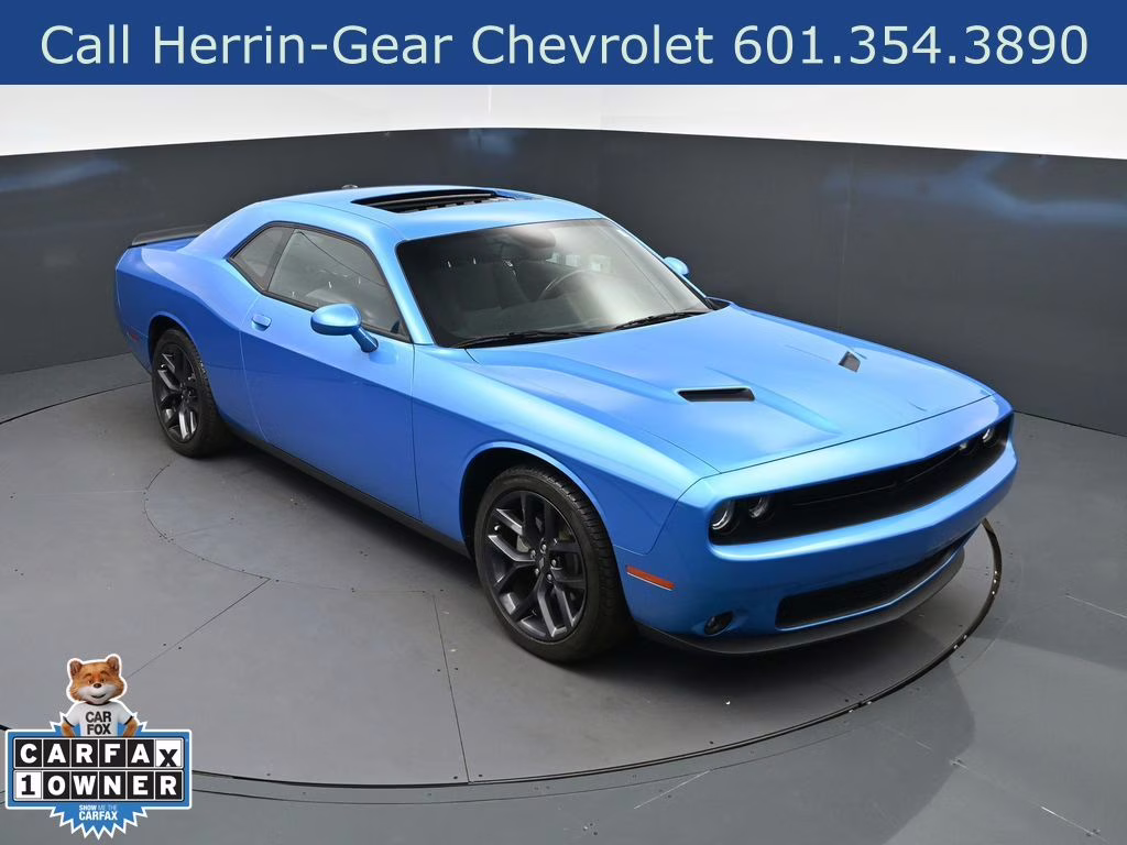 2023 Blue Pearl Dodge Challenger SXT RWD Coupe