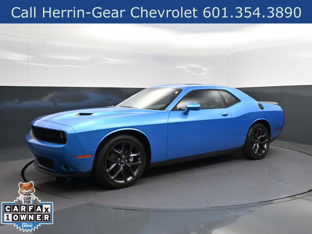 2023 Blue Pearl Dodge Challenger SXT RWD Coupe