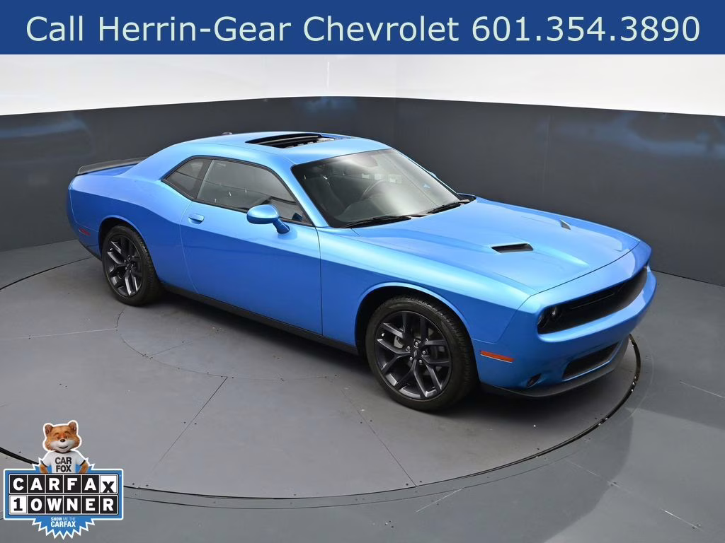 2023 Blue Pearl Dodge Challenger SXT RWD Coupe