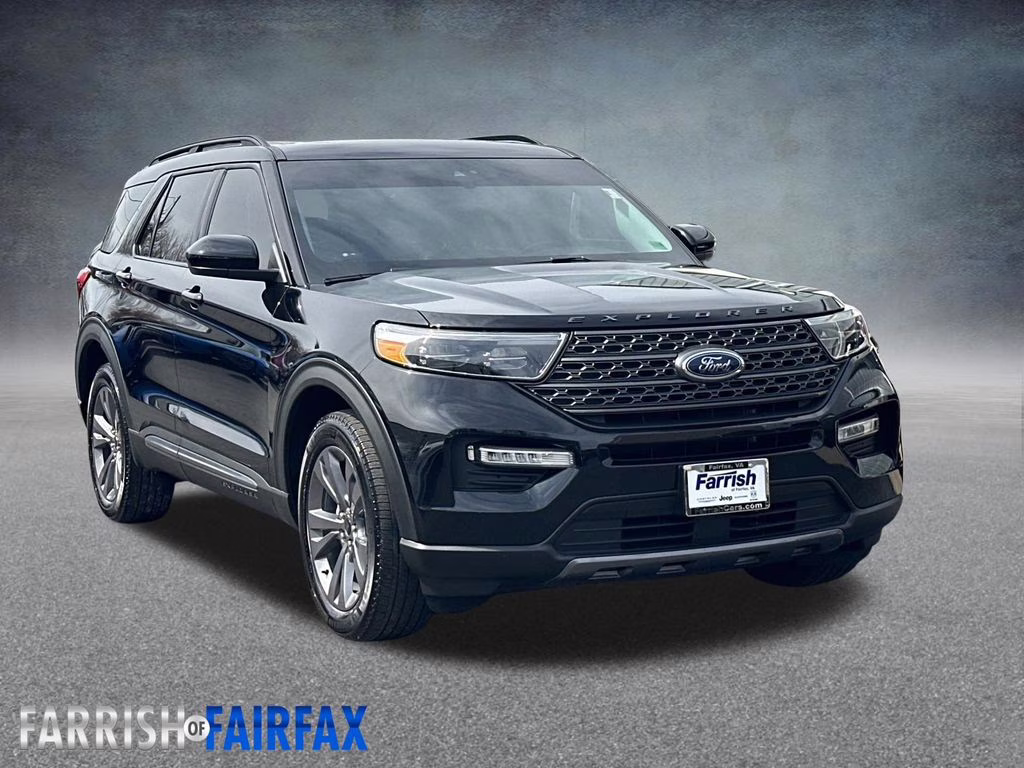 2022 Black Metallic Ford Explorer XLT 4X4 SUV