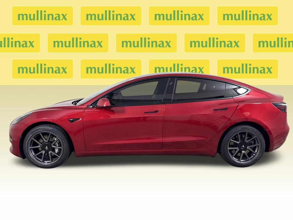 2021 Red Multi-Coat Tesla Model 3 Standard Range Plus RWD Sedan