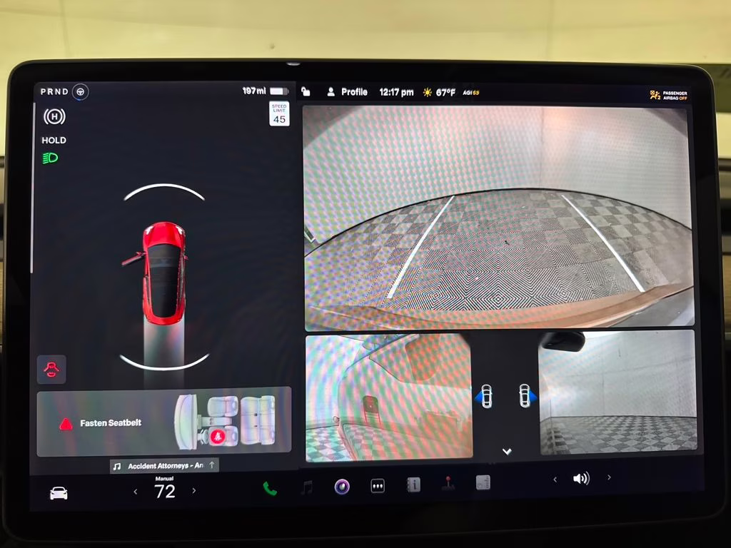 2021 Red Multi-Coat Tesla Model 3 Standard Range Plus RWD Sedan