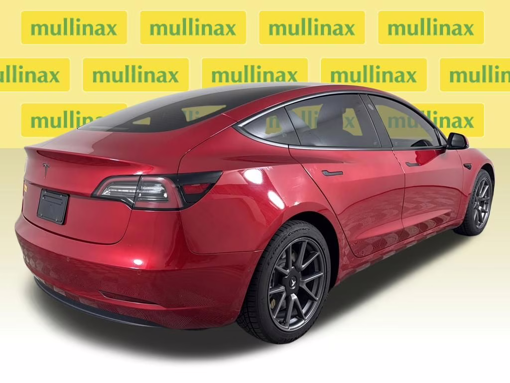 2021 Red Multi-Coat Tesla Model 3 Standard Range Plus RWD Sedan