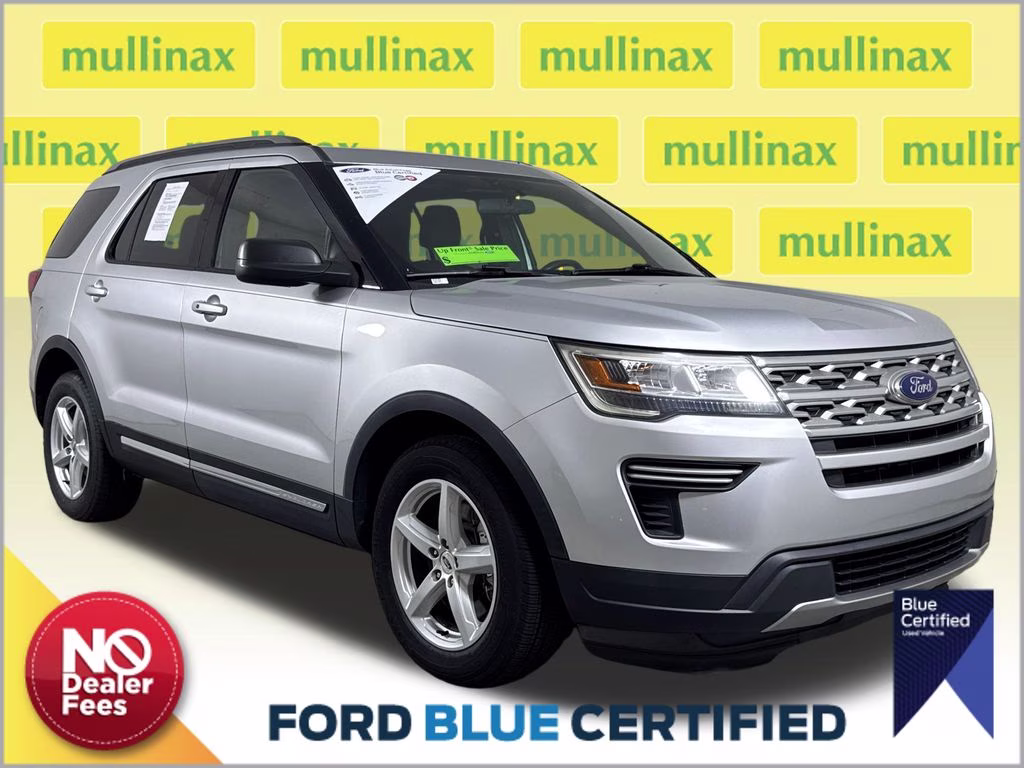 2018 Ingot Silver Metallic Ford Explorer XLT FWD SUV