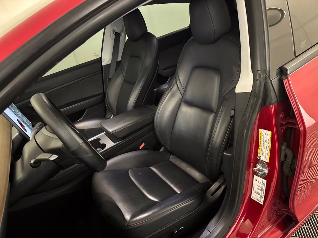 2021 Red Multi-Coat Tesla Model 3 Standard Range Plus RWD Sedan