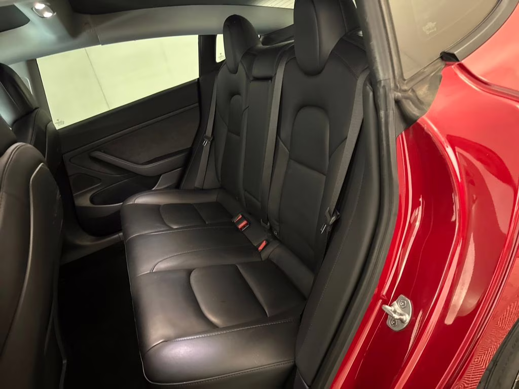 2021 Red Multi-Coat Tesla Model 3 Standard Range Plus RWD Sedan