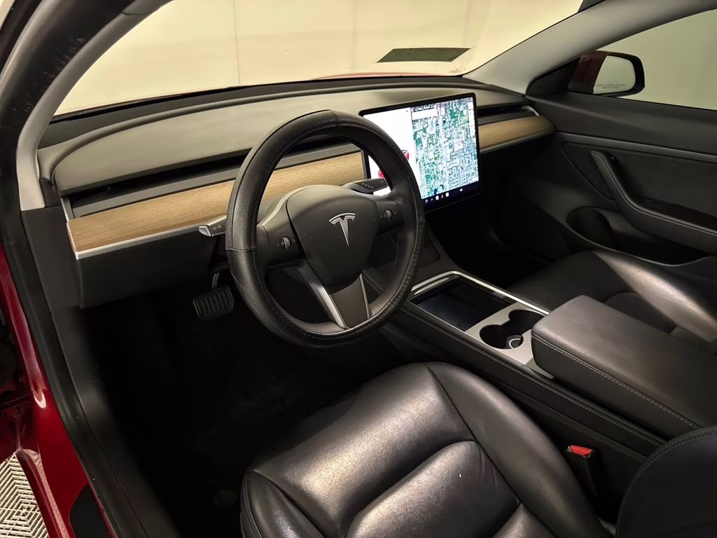 2021 Red Multi-Coat Tesla Model 3 Standard Range Plus RWD Sedan