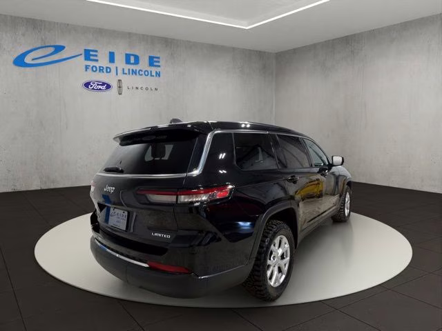 2021 Diamond Black Crystal Pearlcoat Jeep Grand Cherokee L Limited 4X4 SUV