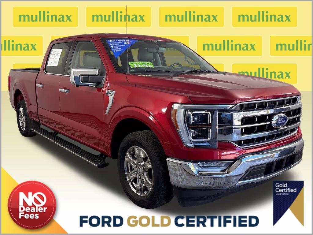 2021 Red Metallic Ford F-150 Lariat RWD Truck