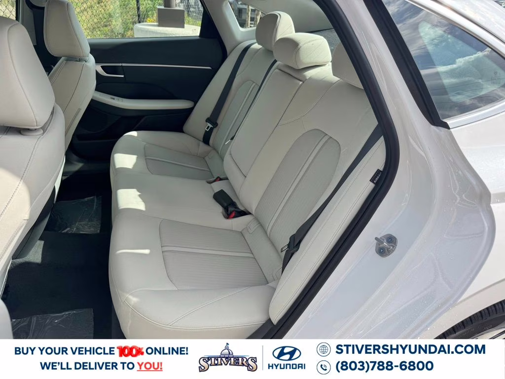 2026 Serenity White Hyundai Sonata SEL Sport FWD Sedan