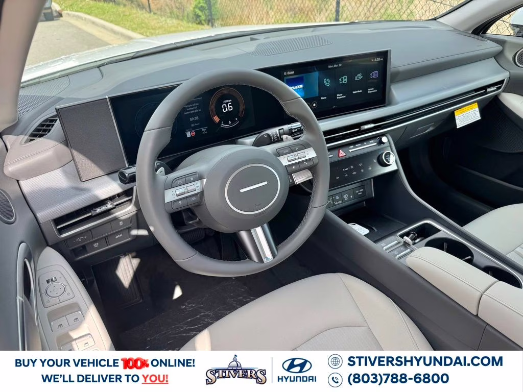 2026 Serenity White Hyundai Sonata SEL Sport FWD Sedan