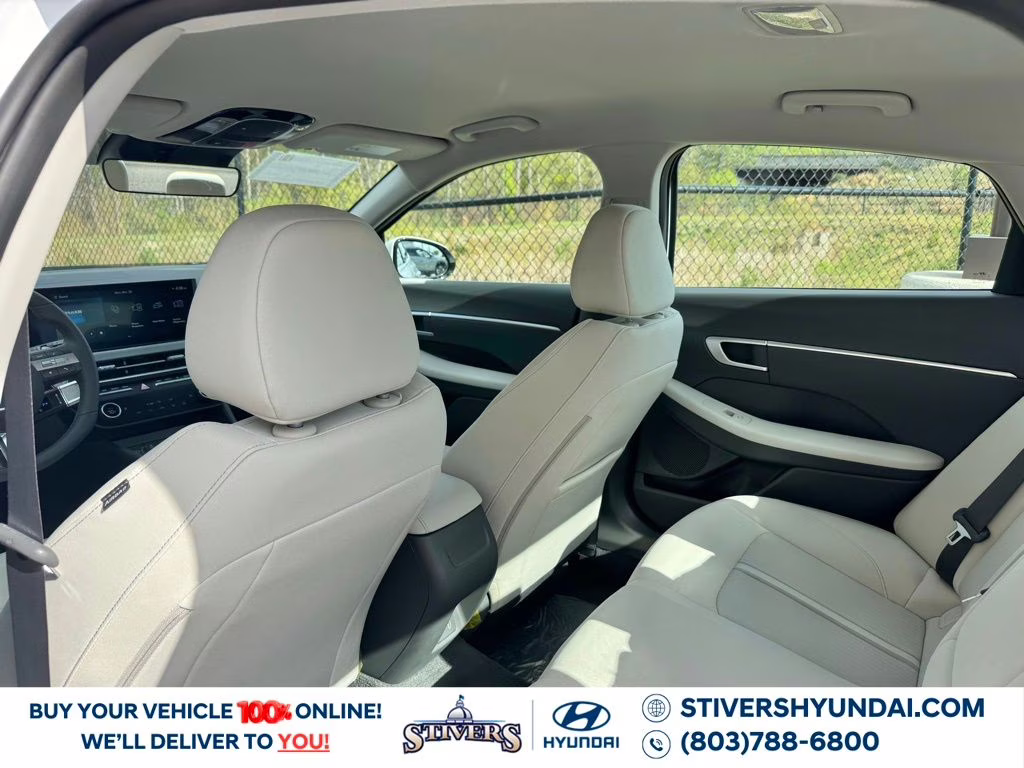 2026 Serenity White Hyundai Sonata SEL Sport FWD Sedan