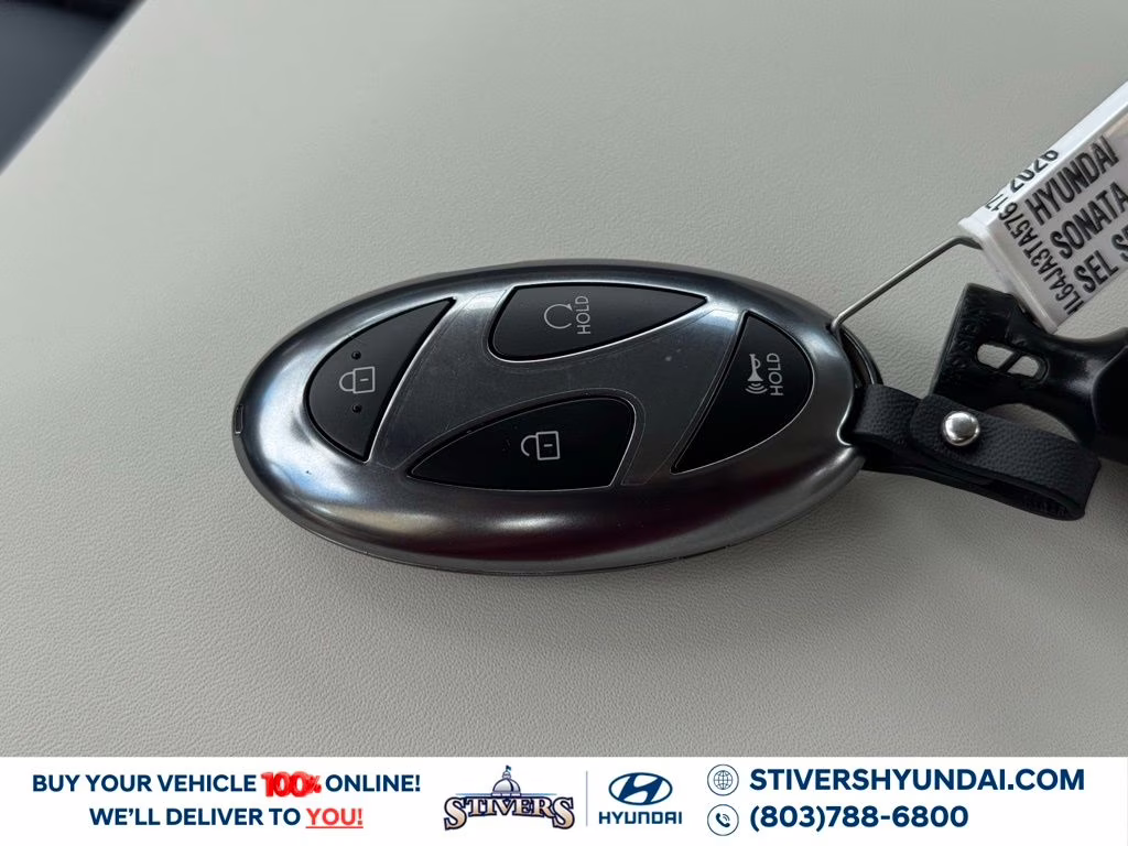 2026 Serenity White Hyundai Sonata SEL Sport FWD Sedan