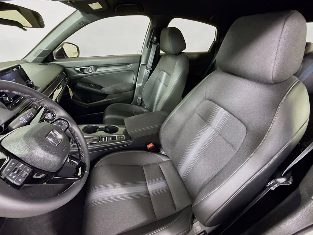 2026 Platinum White Pearl Honda Civic Sport FWD Hatchback