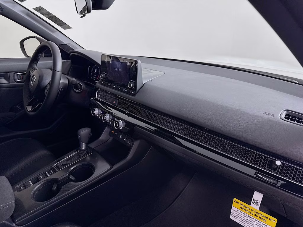 2026 Platinum White Pearl Honda Civic Sport FWD Hatchback