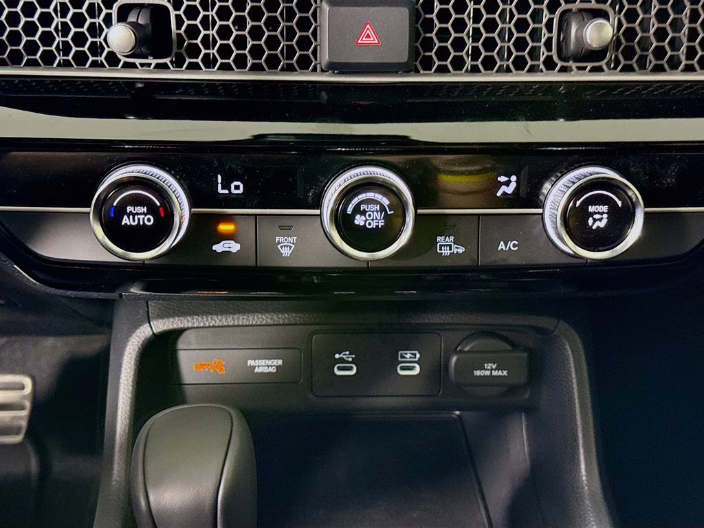 2026 Platinum White Pearl Honda Civic Sport FWD Hatchback