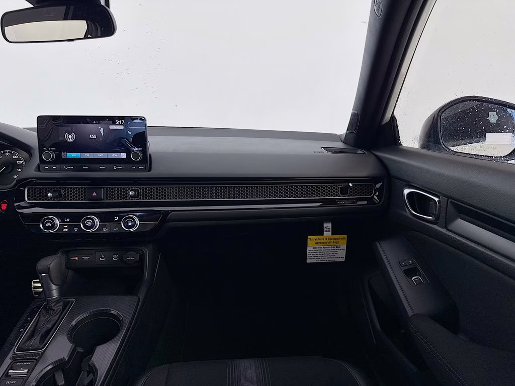 2026 Platinum White Pearl Honda Civic Sport FWD Hatchback