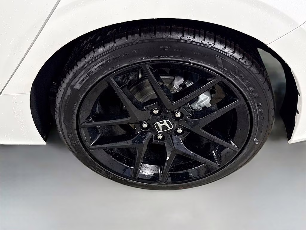 2026 Platinum White Pearl Honda Civic Sport FWD Hatchback