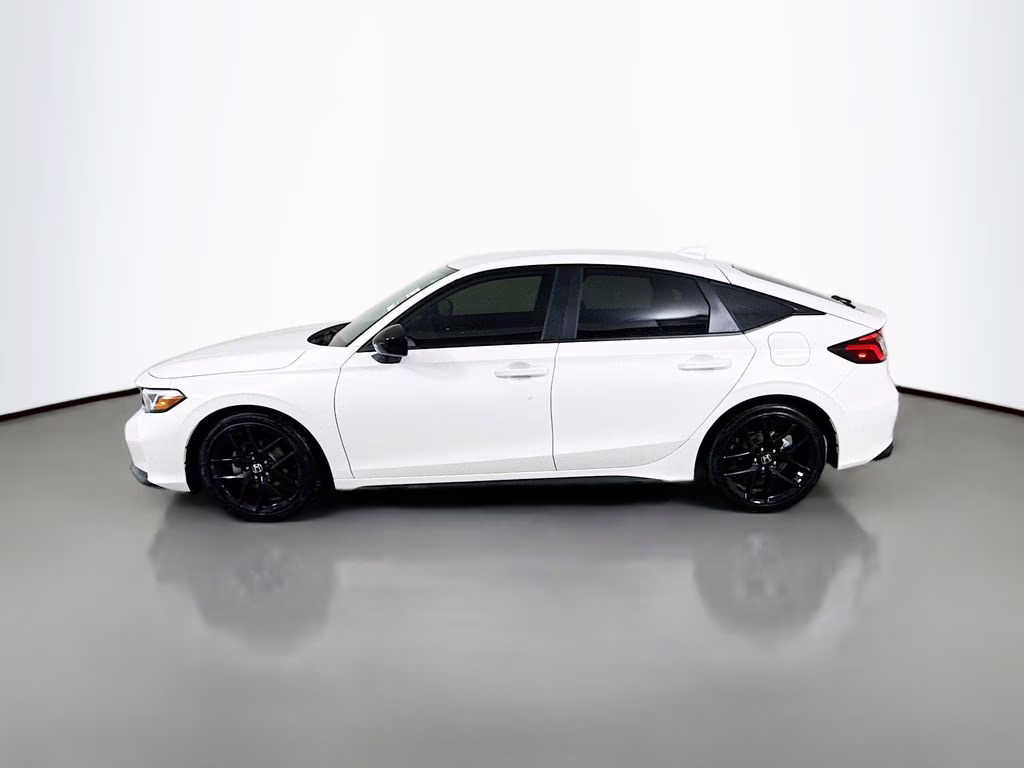 2026 Platinum White Pearl Honda Civic Sport FWD Hatchback