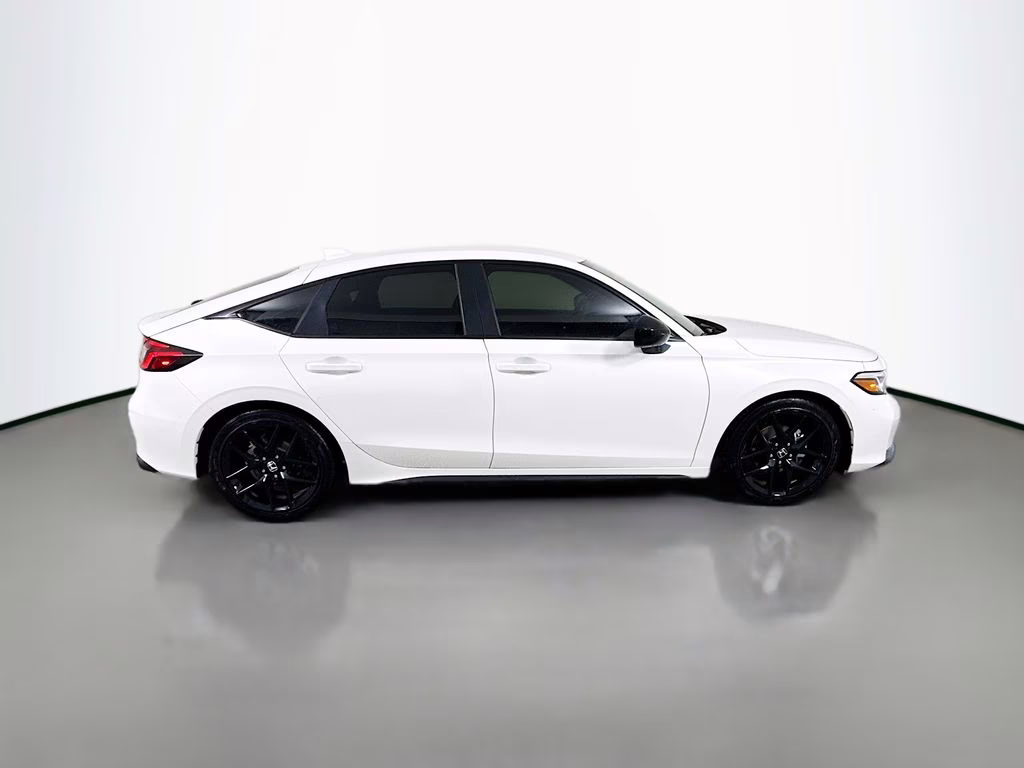 2026 Platinum White Pearl Honda Civic Sport FWD Hatchback