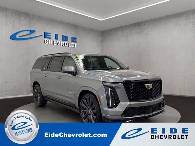 2025 Argent Silver Metallic Cadillac Escalade ESV V-Series AWD SUV
