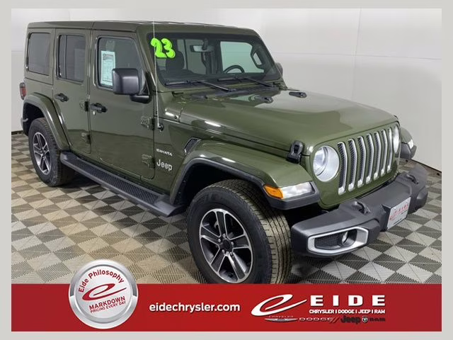 2023 Sarge Green Clearcoat Jeep Wrangler Sahara 4X4 SUV
