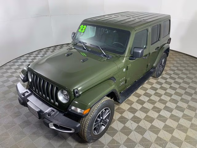 2023 Sarge Green Clearcoat Jeep Wrangler Sahara 4X4 SUV