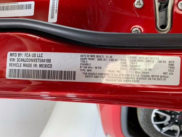 2025 Red Hot Pearlcoat Jeep Compass Trailhawk 4X4 SUV