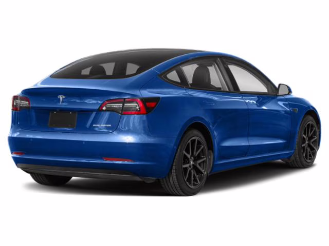 2021 Blue Tesla Model 3 Long Range AWD Sedan