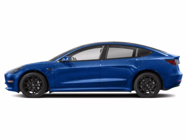2021 Blue Tesla Model 3 Long Range AWD Sedan