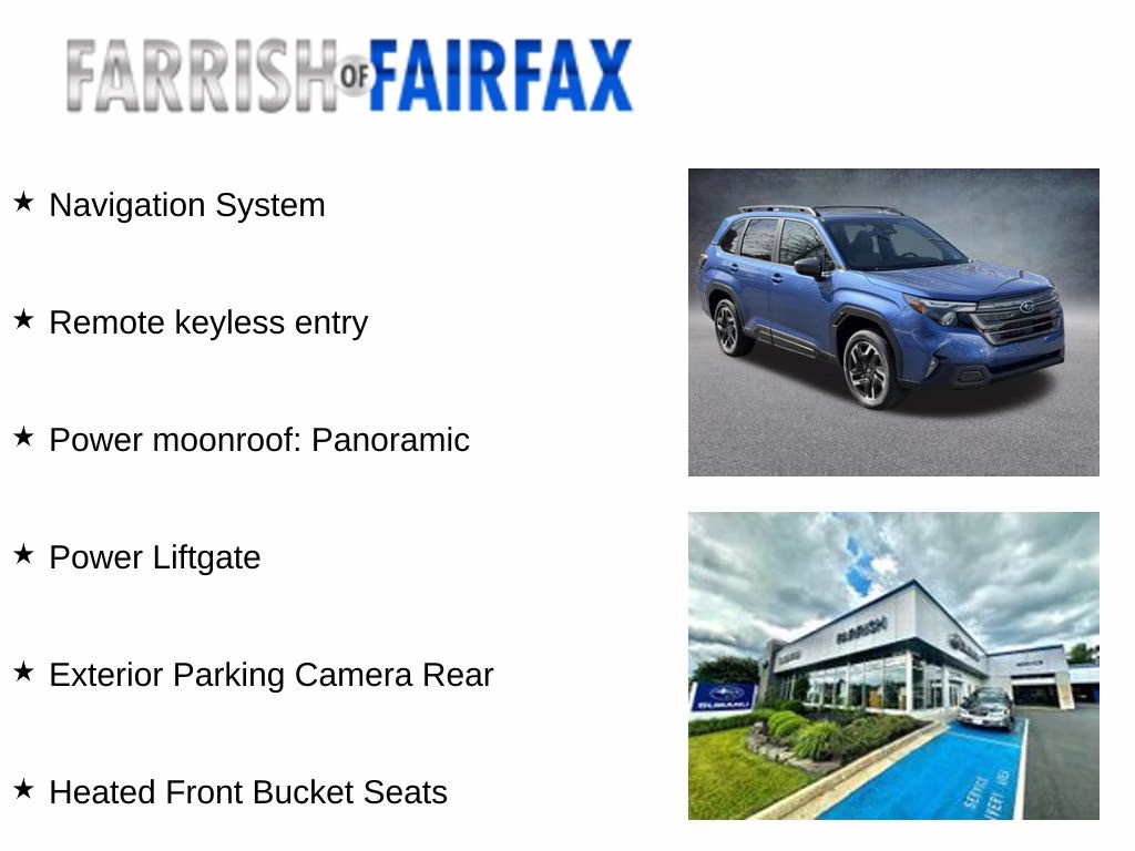 2026 Daybreak Blue Pearl Subaru Forester Premium Hybrid AWD SUV