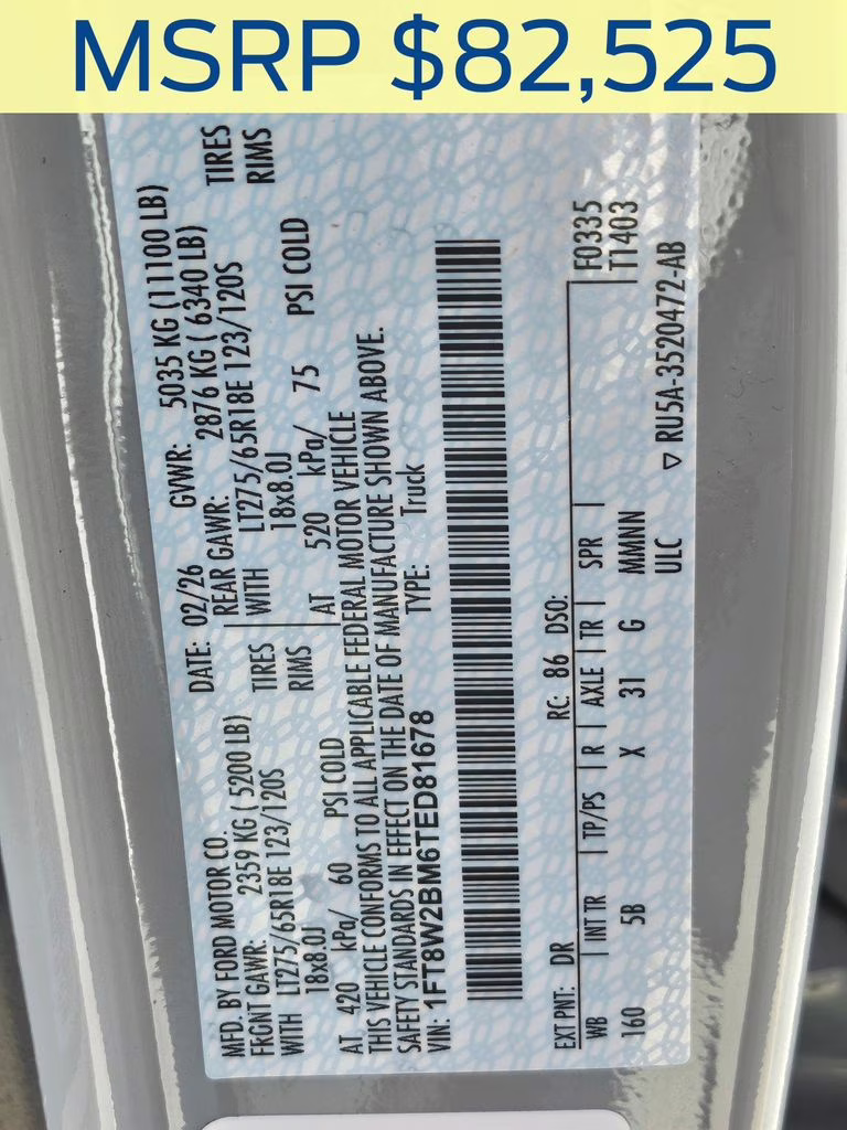 2026 Avalanche Ford Super Duty F-250 SRW Lariat 4X4 Truck