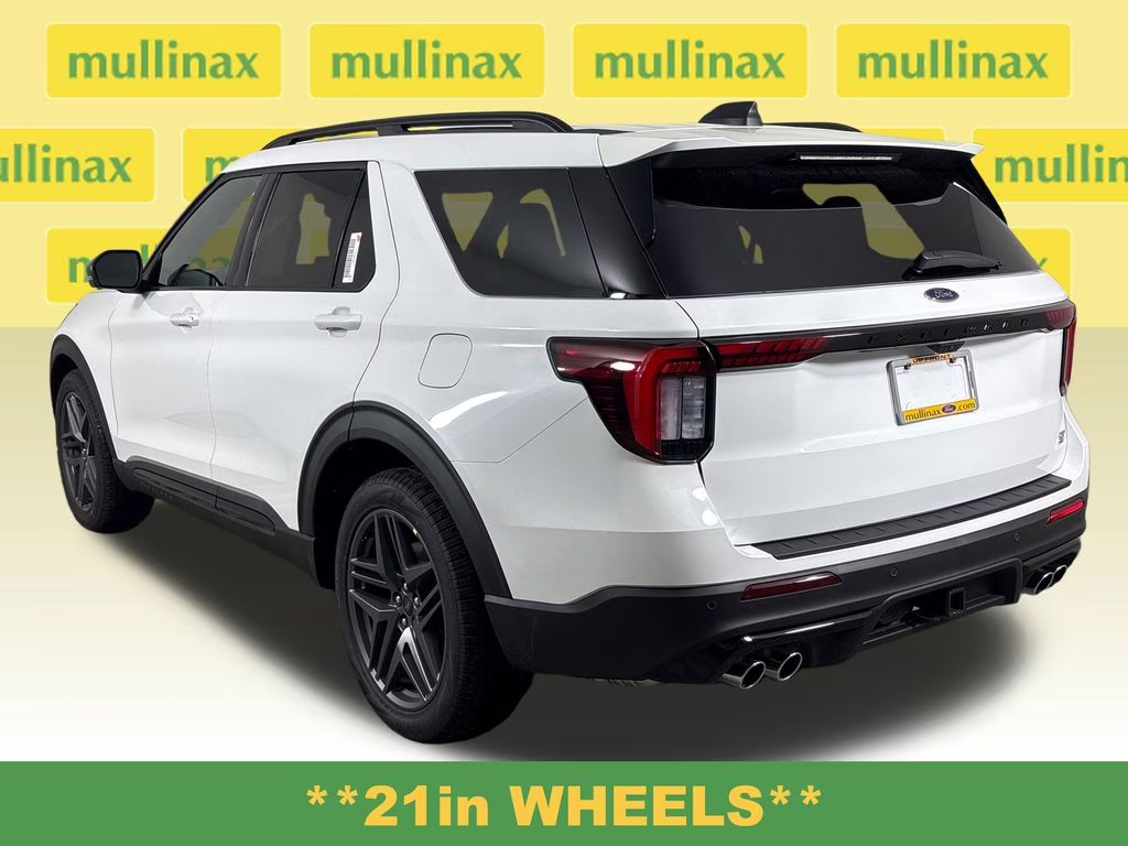 2026 Star White Metallic Tri-Coat Ford Explorer ST 4X4 SUV