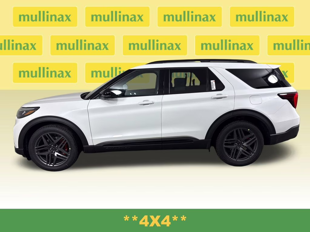 2026 Star White Metallic Tri-Coat Ford Explorer ST 4X4 SUV