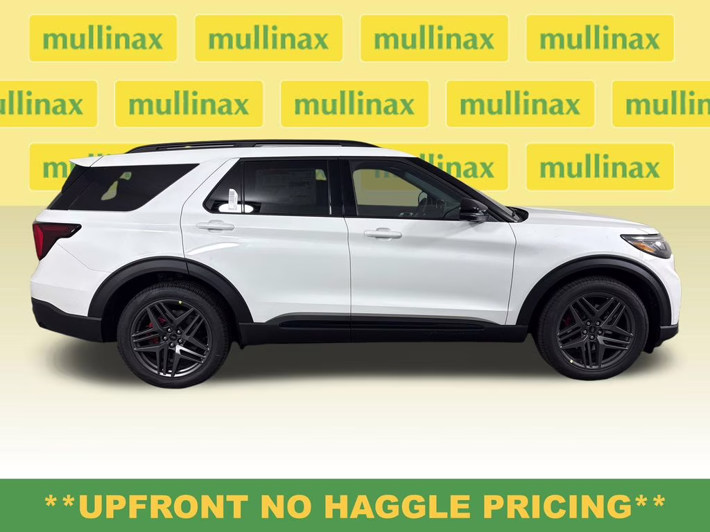 2026 Star White Metallic Tri-Coat Ford Explorer ST 4X4 SUV