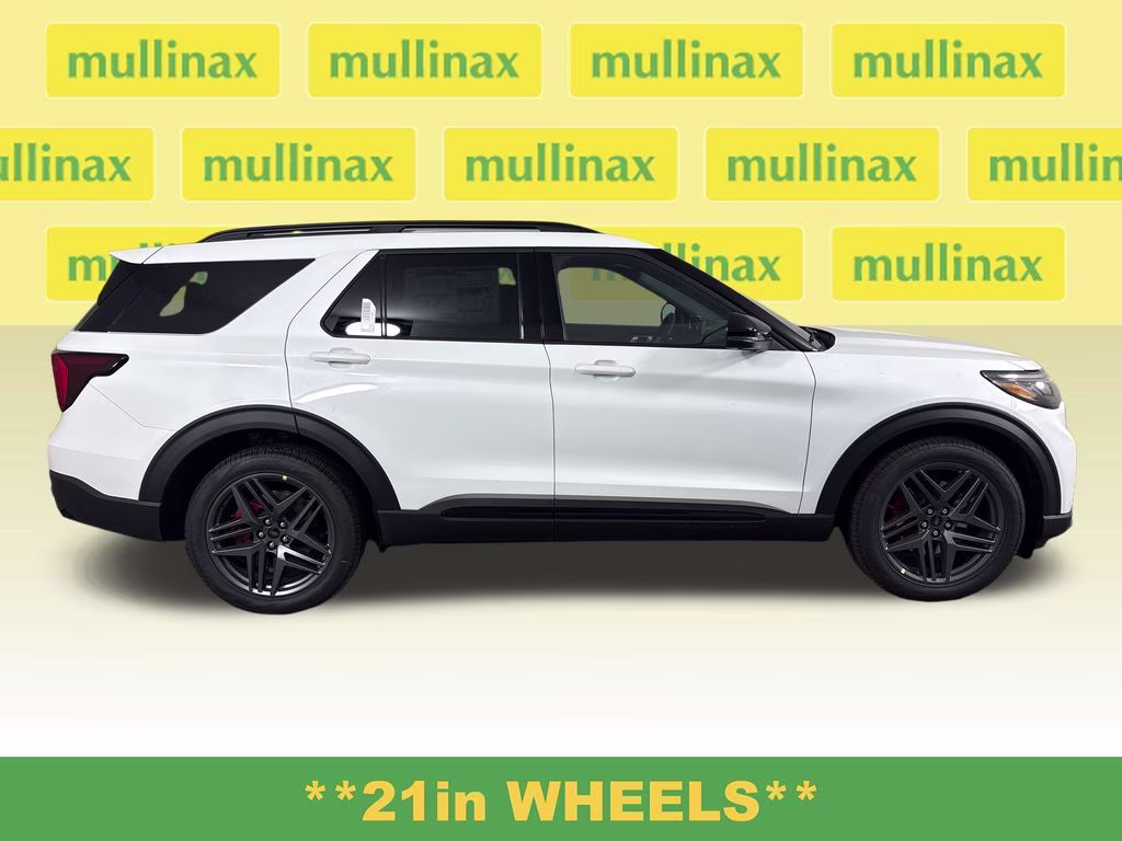 2026 Star White Metallic Tri-Coat Ford Explorer ST 4X4 SUV