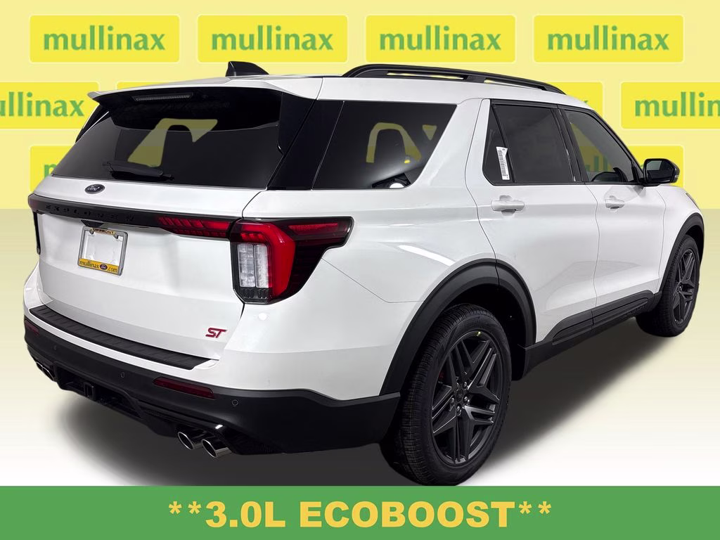 2026 Star White Metallic Tri-Coat Ford Explorer ST 4X4 SUV