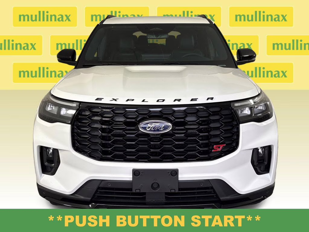 2026 Star White Metallic Tri-Coat Ford Explorer ST 4X4 SUV