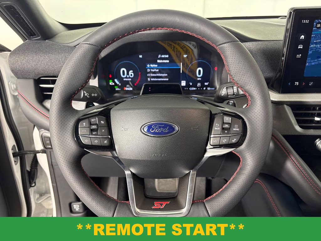 2026 Star White Metallic Tri-Coat Ford Explorer ST 4X4 SUV