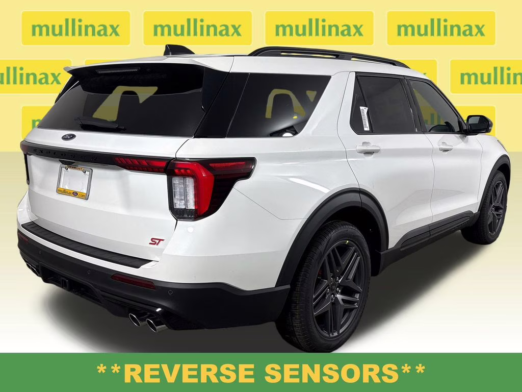2026 Star White Metallic Tri-Coat Ford Explorer ST 4X4 SUV