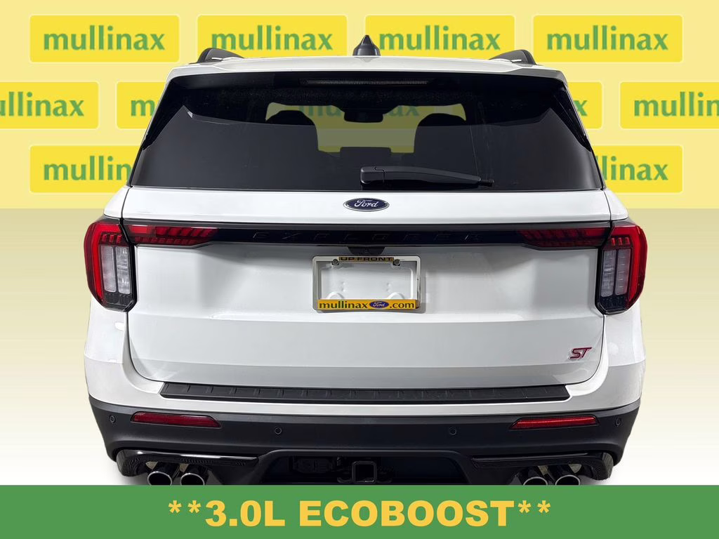 2026 Star White Metallic Tri-Coat Ford Explorer ST 4X4 SUV