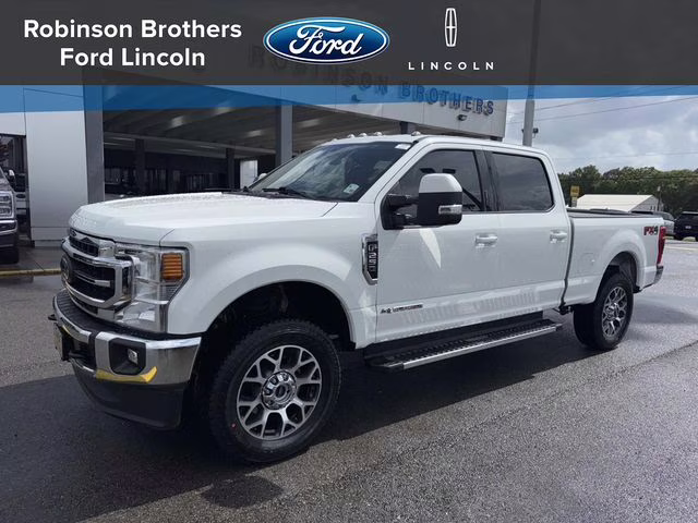 2020 White Metallic Ford Super Duty F-250 SRW Lariat 4X4 Truck