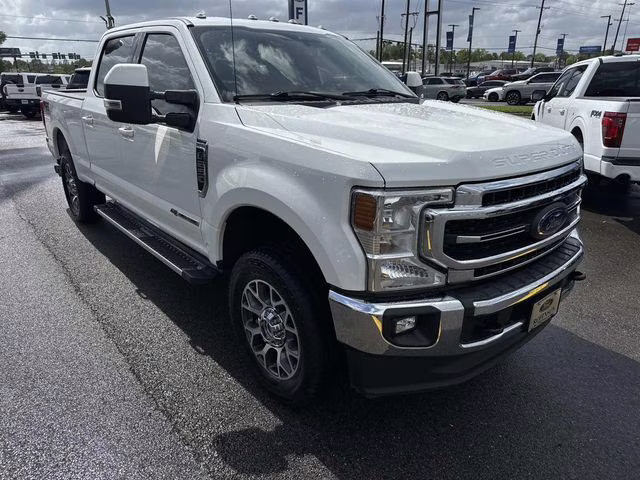 2020 White Metallic Ford Super Duty F-250 SRW Lariat 4X4 Truck