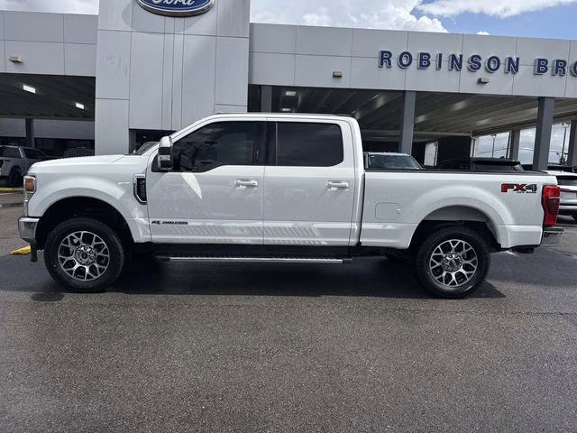 2020 White Metallic Ford Super Duty F-250 SRW Lariat 4X4 Truck