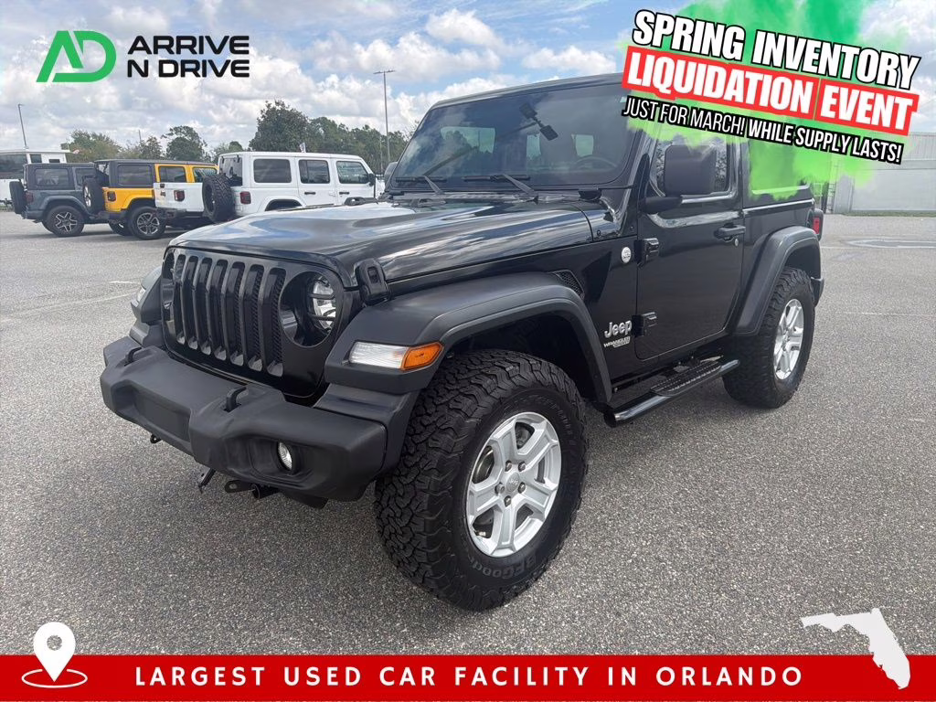 2020 Black Clearcoat Jeep Wrangler Sport S 4X4 SUV
