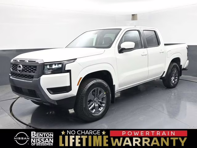 2026 Glacier White Nissan Frontier SV 4X4 Truck