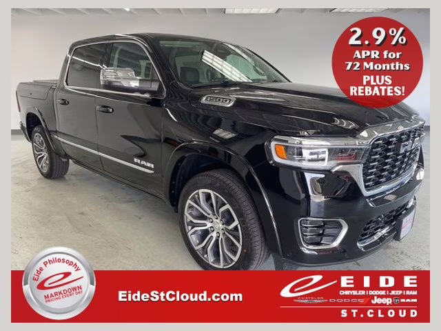 2026 Diamond Black Crystal Pearlcoat Ram 1500 Tungsten 4X4 Truck