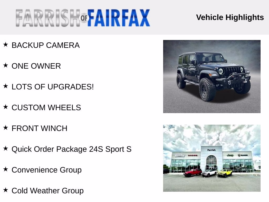 2020 Black Clearcoat Jeep Wrangler Unlimited Sport S 4X4 SUV